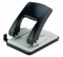 Дырокол Kw-Trio Stylish Heavy Duty 976GR/BLCK макс.:40лист. металл черный отв.:2 с линейкой