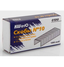 Скобы для степлера N10 Kw-Trio 0100 оцинкованные кор.карт. (упак.:1000шт.)