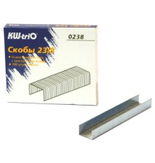Скобы для степлера 23/8 Kw-Trio 0238 оцинкованные кор.карт. (упак.:1000шт.)