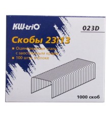Скобы для степлера 23/13 Kw-Trio 023D оцинкованные кор.карт. (упак.:1000шт.)