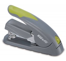 Степлер настольный Kw-Trio 5618GR/GREEN Soft-Touch 24/6 24/8 26/6 26/8 (40листов) снижение усилия серый/зеленый 100скоб