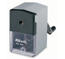 Точилка для карандашей механическая Kw-Trio 305A 1 отверстие пластик ассорти