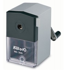 Точилка для карандашей механическая Kw-Trio 305A 1 отверстие пластик ассорти