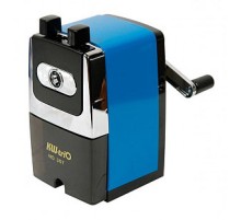 Точилка для карандашей механическая Kw-Trio 307Ablue 307A-BLU 1 отверстие металл синий