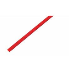 Термоусаживаемая трубка REXANT 1,5/0,75 мм, красная, упаковка 50 шт. по 1 м