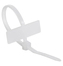 Хомут под маркер nylon 100x2,5 мм 100 шт. белый REXANT