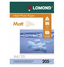 Фотобумага Lomond 0102124 A4/205г/м2/25л./белый матовое для струйной печати