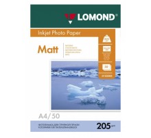 Фотобумага Lomond 0102085 A4/205г/м2/50л./белый матовое для струйной печати