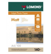 Фотобумага Lomond 0102074 A4/140г/м2/100л./белый матовое для струйной печати