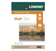 Фотобумага Lomond 0102073 A4/140г/м2/25л./белый матовое для струйной печати