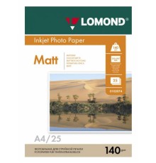 Фотобумага Lomond 0102073 A4/140г/м2/25л./белый матовое для струйной печати