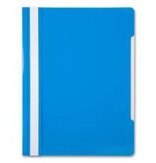 Папка-скоросшиватель Бюрократ -PS20AZURE A4 прозрач.верх.лист пластик голубой 0.12/0.16