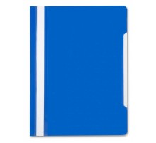 Папка-скоросшиватель Бюрократ -PS20BLUE A4 прозрач.верх.лист пластик синий 0.12/0.16