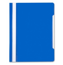 Папка-скоросшиватель Бюрократ -PS20BLUE A4 прозрач.верх.лист пластик синий 0.12/0.16