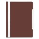 Папка-скоросшиватель Бюрократ -PS20BROWN A4 прозрач.верх.лист пластик коричневый 0.12/0.16