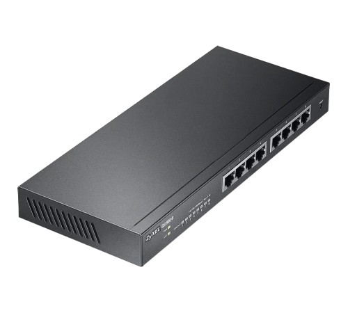 Smart L2 коммутатор Zyxel GS1900-8, 8xGE, настольный, бесшумный (GS1900-8-EU0102F)