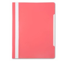 Папка-скоросшиватель Бюрократ -PS20PINK A4 прозрач.верх.лист пластик розовый 0.12/0.16