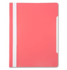 Папка-скоросшиватель Бюрократ -PS20PINK A4 прозрач.верх.лист пластик розовый 0.12/0.16