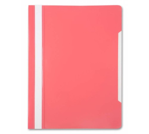 Папка-скоросшиватель Бюрократ -PS20PINK A4 прозрач.верх.лист пластик розовый 0.12/0.16