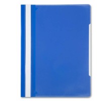 Папка-скоросшиватель Бюрократ -PS-K20BLU A4 прозрач.верх.лист карм.на лиц.стор. пластик синий 0.12/0.16