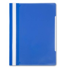 Папка-скоросшиватель Бюрократ -PS-K20BLU A4 прозрач.верх.лист карм.на лиц.стор. пластик синий 0.12/0.16