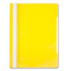 Папка-скоросшиватель Бюрократ -PS-K20YEL A4 прозрач.верх.лист карм.на лиц.стор. пластик желтый 0.12/0.16