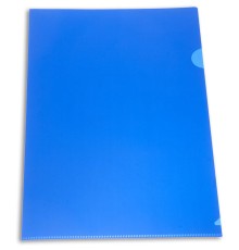 Папка-уголок Бюрократ -E310N/1BLU непрозрачный A4 пластик 0.18мм синий