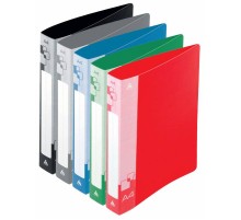 Папка метал.зажим/верх.приж Бюрократ -PZ07D+C A4 пластик 0.7мм торц.карм с бум. встав ассорти