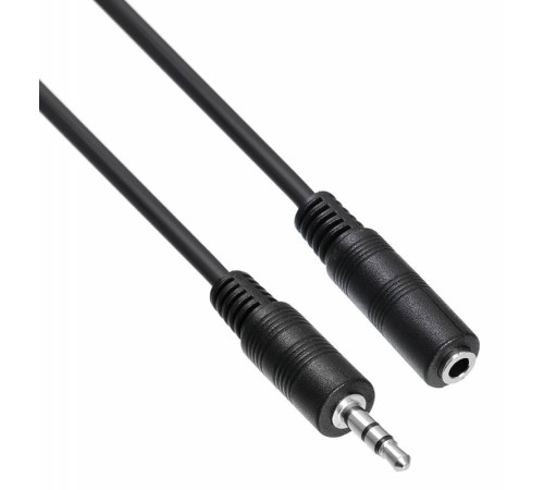 Кабель-удлинитель аудио Buro Jack 3.5 (m)/Jack 3.5 (f) 2м. черный (BAAC003-2) Кабель-удлинитель аудио Buro Jack 3.5 (m)/Jack 3.5 (f) 2м. черный (BAAC003-2)