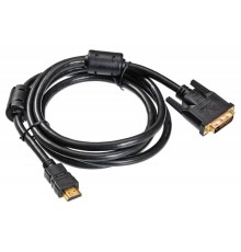 Кабель Buro HDMI-19M-DVI-D-1.8M HDMI (m) DVI-D (m) 1.8м феррит.кольца черный