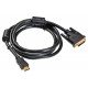 Кабель Buro HDMI-19M-DVI-D-1.8M HDMI (m) DVI-D (m) 1.8м феррит.кольца черный