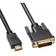 Кабель Buro HDMI-19M-DVI-D-1.8M HDMI (m) DVI-D (m) 1.8м феррит.кольца черный