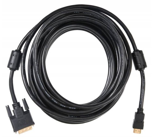 Кабель Buro HDMI-19M-DVI-D-10M HDMI (m) DVI-D (m) 10м феррит.кольца черный Кабель Buro HDMI-19M-DVI-D-10M HDMI (m) DVI-D (m) 10м феррит.кольца черный