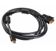 Кабель Buro HDMI-19M-DVI-D-3M HDMI (m) DVI-D (m) 3м феррит.кольца