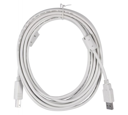 Кабель Buro USB2.0-AM/BM-5M-MG USB A(m) USB B(m) 5м феррит.кольца Кабель Buro USB2.0-AM/BM-5M-MG USB A(m) USB B(m) 5м феррит.кольца