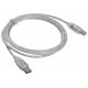 Кабель Buro USB2.0-AM/BM-Trans USB A(m) USB B(m) 1.8м прозрачный