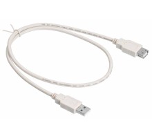 Кабель-удлинитель Buro USB2.0-AM-AF-0,75M USB A(m) USB A(f) 0.75м белый