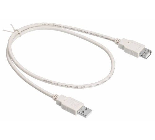 Кабель-удлинитель Buro USB2.0-AM-AF-0,75M USB A(m) USB A(f) 0.75м белый Кабель-удлинитель Buro USB2.0-AM-AF-0,75M USB A(m) USB A(f) 0.75м белый