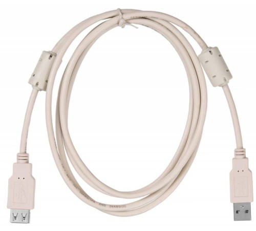 Кабель Buro USB2.0-AM-AF-1.8M-MG USB A(m) USB A(f) 1.8м феррит.кольца серый Кабель Buro USB2.0-AM-AF-1.8M-MG USB A(m) USB A(f) 1.8м феррит.кольца серый