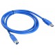 Кабель Buro USB3.0-AM/BM USB A(m) USB B(m) 1.8м синий