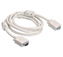 Кабель-удлинитель Buro CAB015S-06 VGA (m) VGA (f) 1.8м феррит.кольца серый