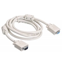 Кабель-удлинитель Buro CAB015S-06 VGA (m) VGA (f) 1.8м феррит.кольца серый