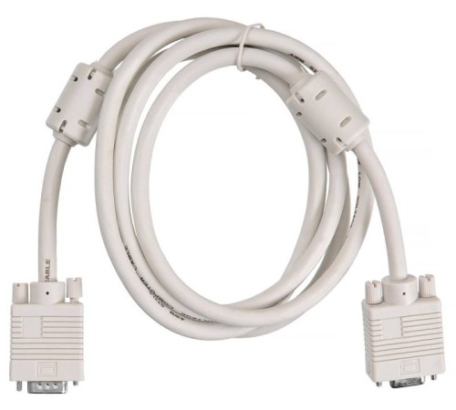 Кабель-удлинитель Buro CAB015S-06 VGA (m) VGA (f) 1.8м феррит.кольца серый