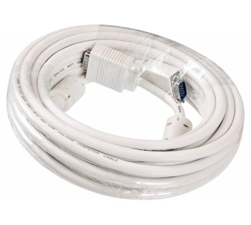 Кабель Buro CAB016S-10M VGA (m) VGA (m) 10м феррит.кольца серый Кабель Buro CAB016S-10M VGA (m) VGA (m) 10м феррит.кольца серый