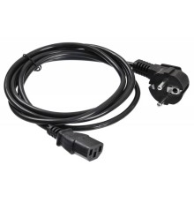 Кабель Buro AN23-1000 IEC C13 Евровилка угловой 1.8м черный