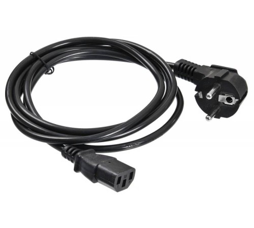 Кабель Buro AN23-1000 IEC C13 Евровилка угловой 1.8м черный Кабель Buro AN23-1000 IEC C13 Евровилка угловой 1.8м черный