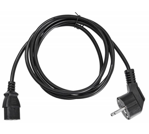 Кабель Buro AN23-1000 IEC C13 Евровилка угловой 1.8м черный Кабель Buro AN23-1000 IEC C13 Евровилка угловой 1.8м черный