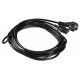 Кабель Buro AN23-1000-5 IEC C13 Евровилка 5м черный