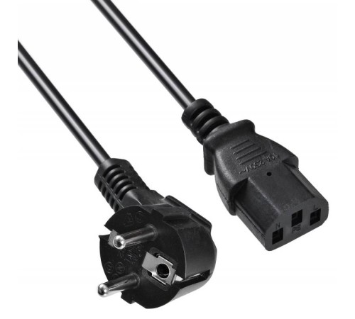 Кабель Buro AN23-1000-5 IEC C13 Евровилка 5м черный Кабель Buro AN23-1000-5 IEC C13 Евровилка 5м черный