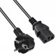 Кабель Buro AN23-1000-5 IEC C13 Евровилка 5м черный